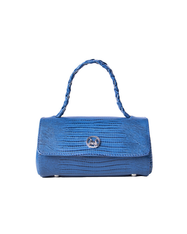 Milan Micro: Blue Monitor Lizard Print
