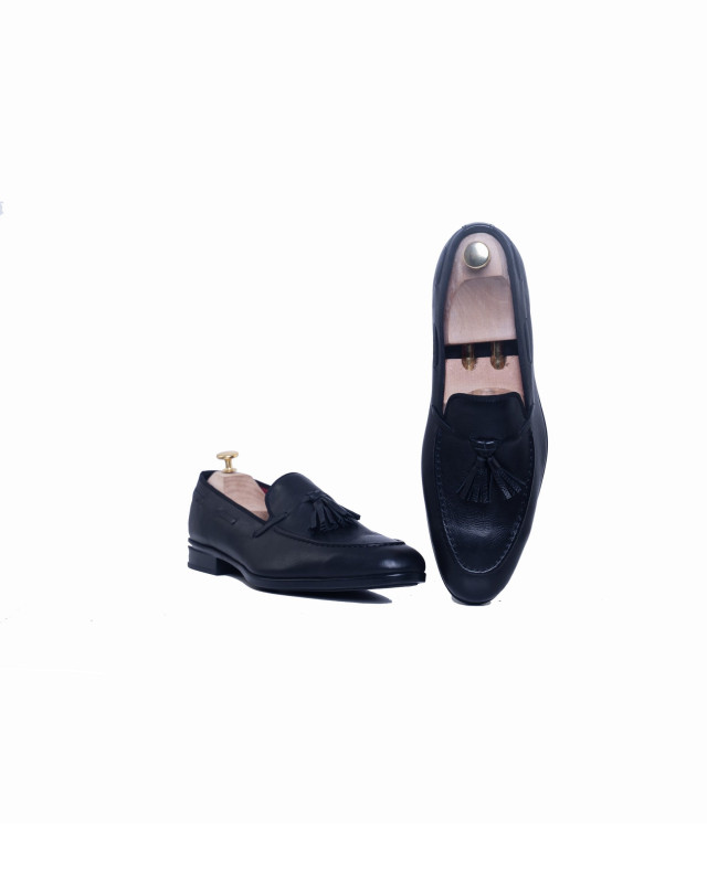 Loafers: Black with Tassels