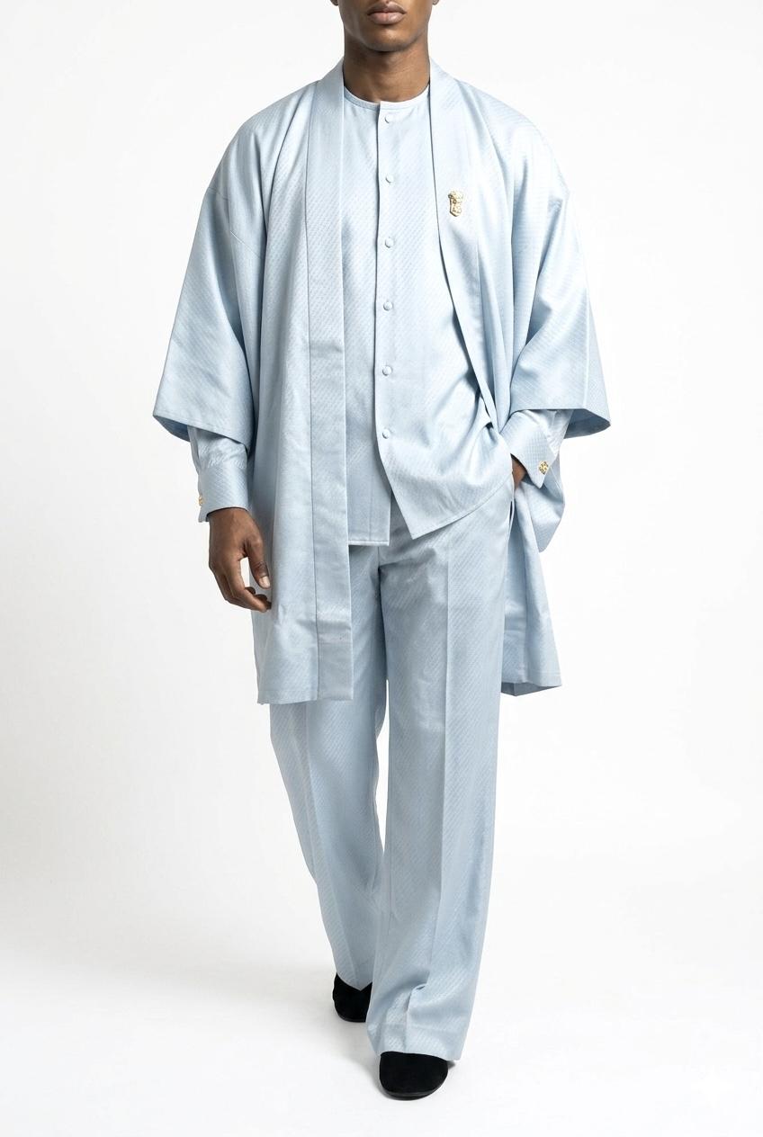 Kimono Set: Powder Blue