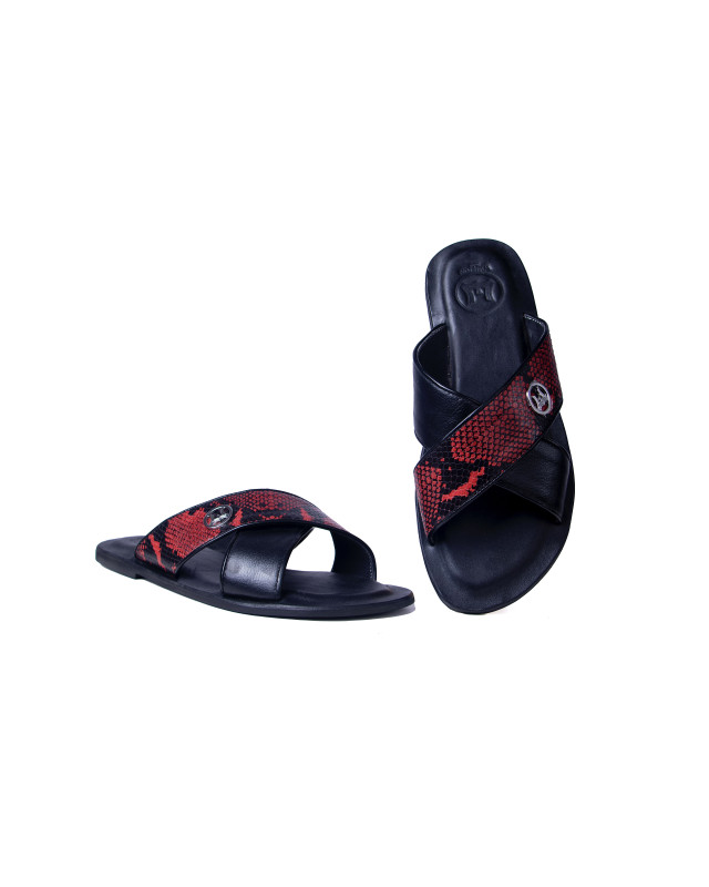 Ayatollah 2.0: Black and Red Snake Print