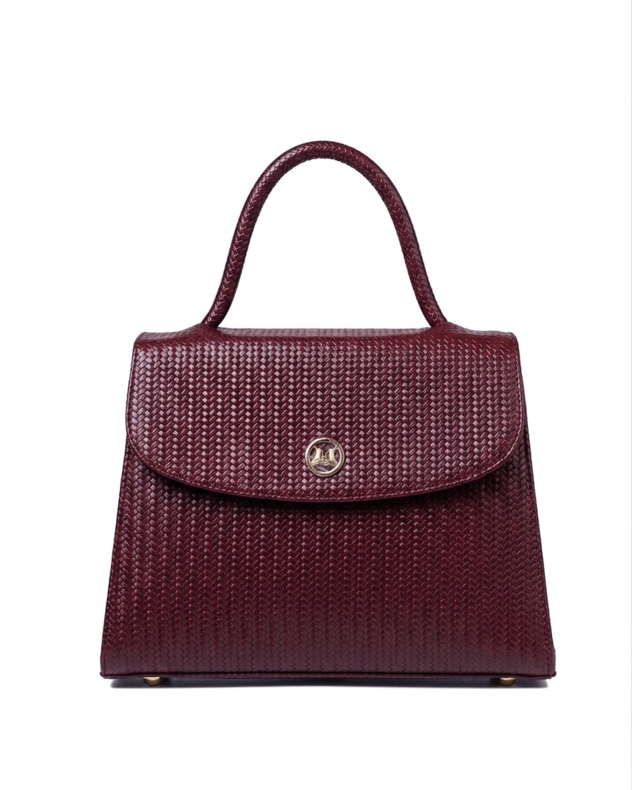 Paris Midi: Wine Basket Woven Leather Print