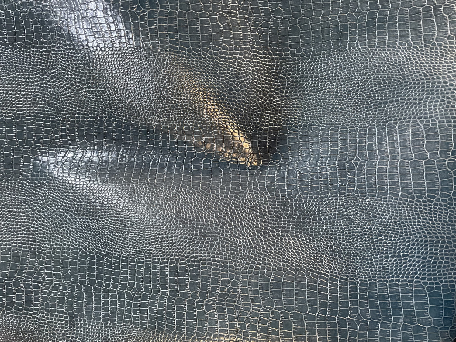 Green Croc Belly  Print Embossed on Cow Hides: GB001C