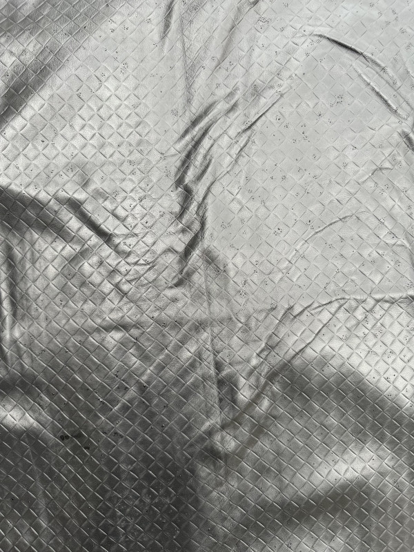 Black Basket Print Embossed on Cow Hides: BJ002C