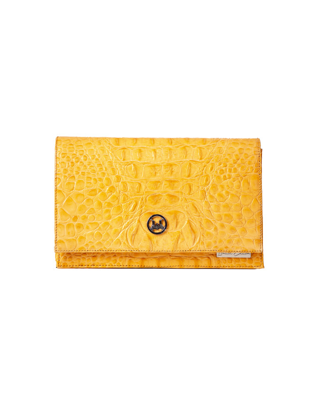Dakar: Limited Edition Orange Textured Crocodile Print