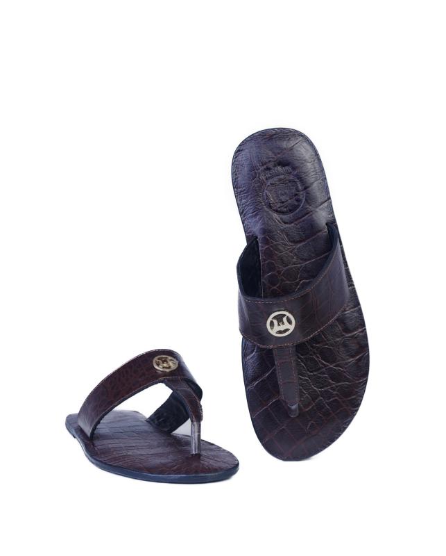 Sultan: Dark Brown Crocodile Print