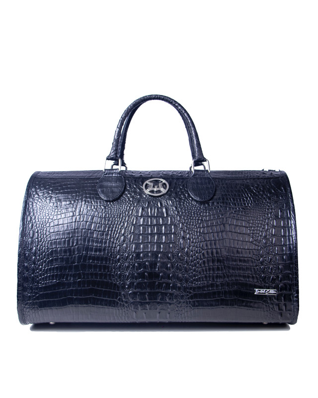 Duffle Bag 2.0: Limited Edition Black Textured Crocodile Print