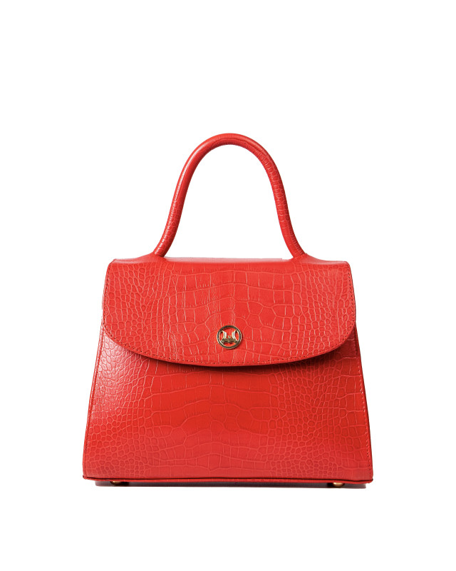 Paris Midi: Red Crocodile Print
