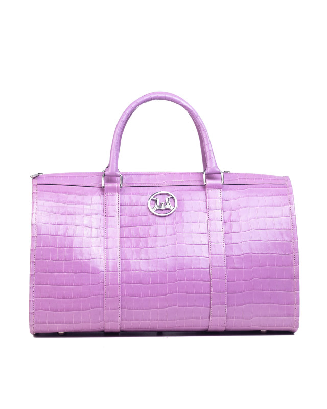 Duffle Bag 2.0 Mini: Lilac Crocodile Print