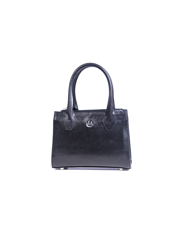 Montreal Mini: Black Monitor Lizard Print