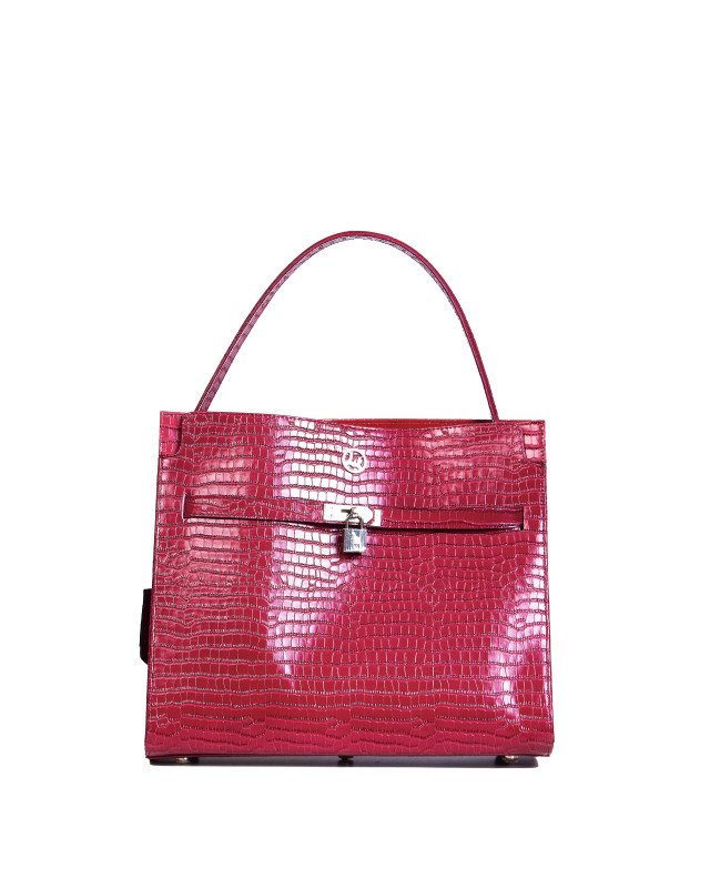 Venice Maxi: Wildberry Pink Crocodile Print