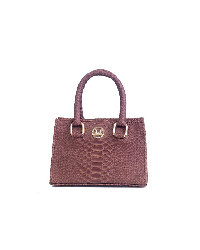 Lagos Mini: Brown Snake Print