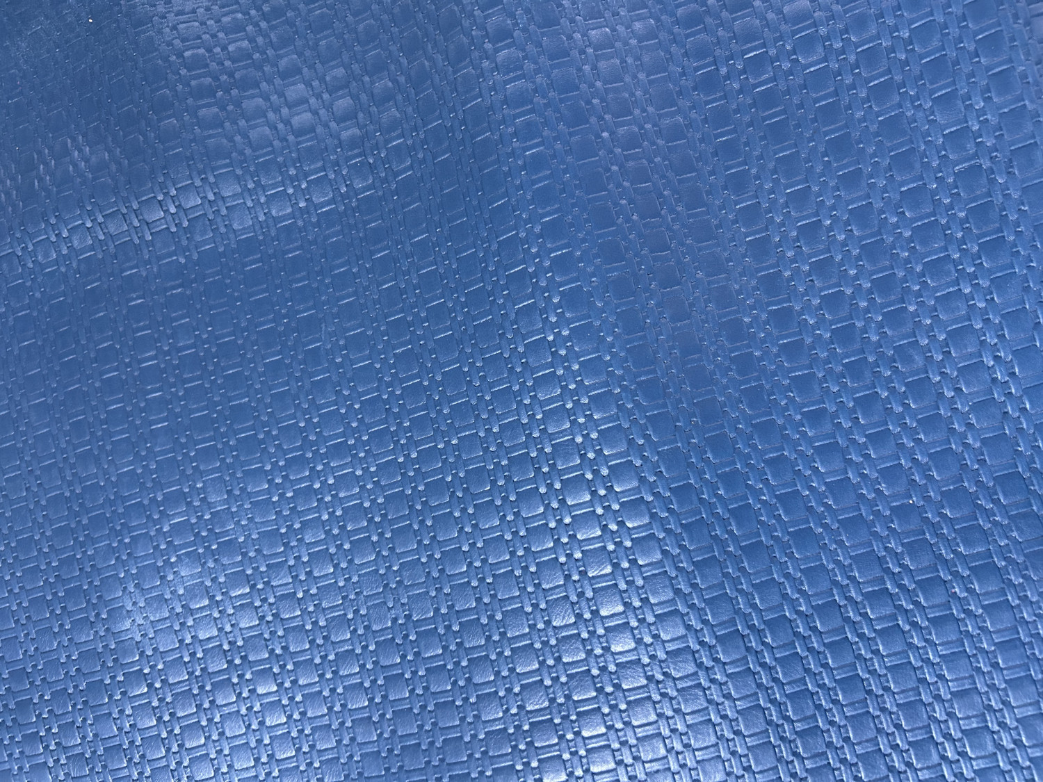 Blue Basket Print Embossed on Calf Hides: AJ002CA