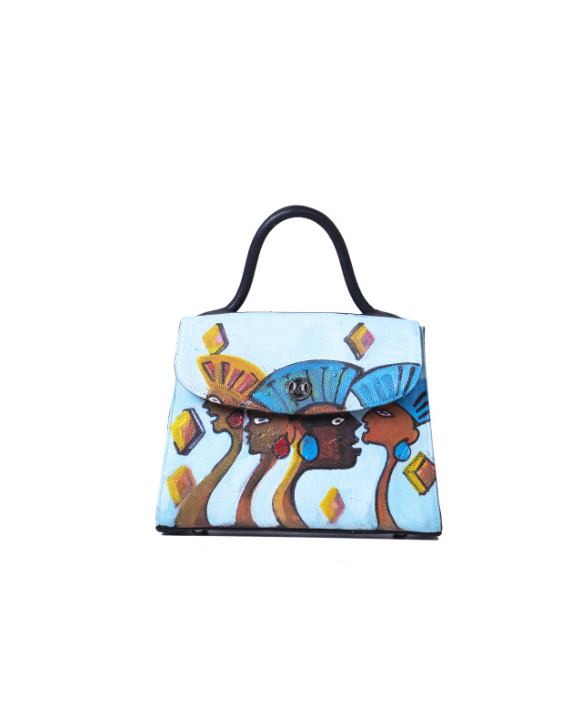 Paris Midi: Black Monitor Lizard Print Meets Art #1