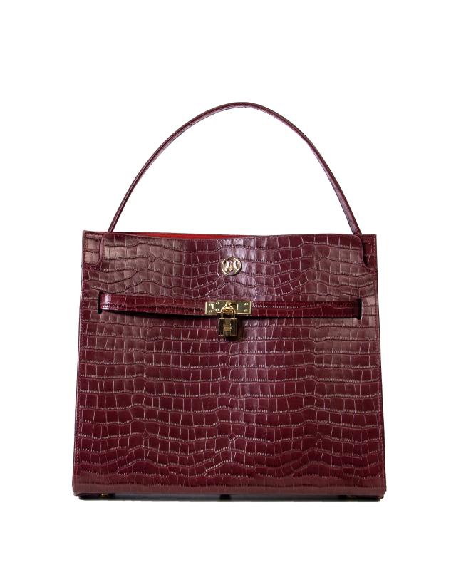Venice Maxi(UK): Limited Edition Plum Crocodile Print