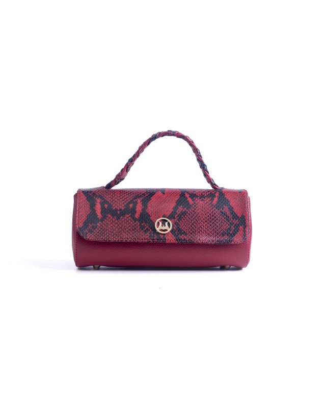 Milan: Red Snake Print
