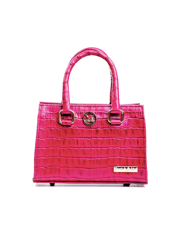 Lagos Mini(GH): Limited Edition Glossy BubbleGum Print Crocodile Print