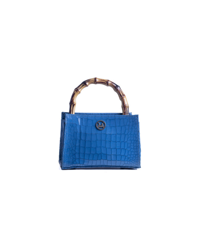 Shanghai Mini: Blue Crocodile Print