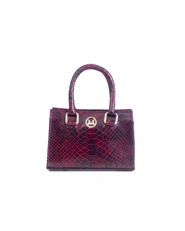 Lagos Mini: Red and Black Snake Print