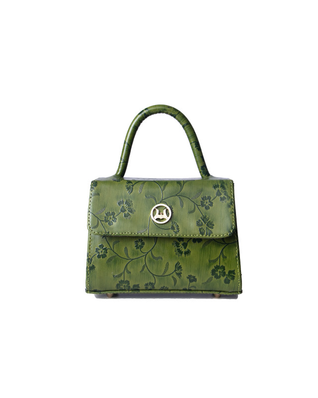 Tokyo Micro: Forest Green Floral Print