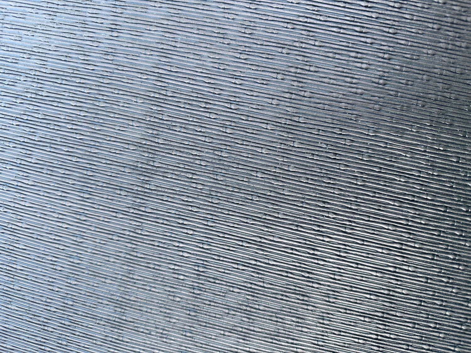 Black Ostrich Print Embossed on Cow Hides: BO002C