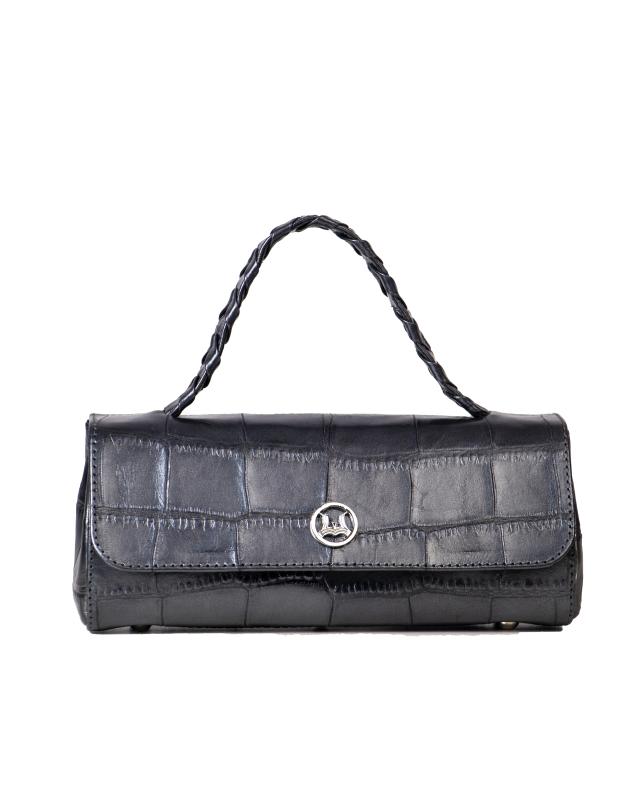 Milan Mini: Powdery Ash Crocodile Print