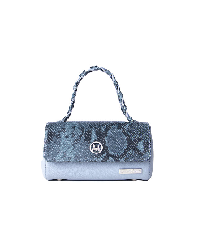 Milan Micro: Limited Edition Blue and Grey Snake Print