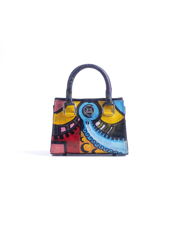 Lagos Micro: Grape Floral Print Meets Art #1