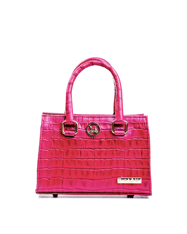 Lagos Mini: Limited Edition Glossy BubbleGum Print Crocodile Print