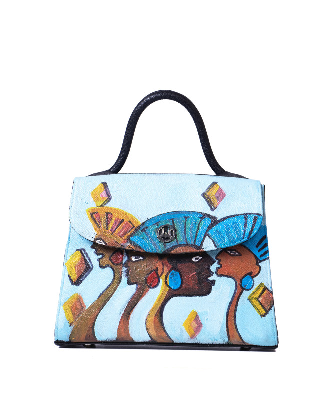Paris Midi: Black Monitor Lizard Print Meets Art #1