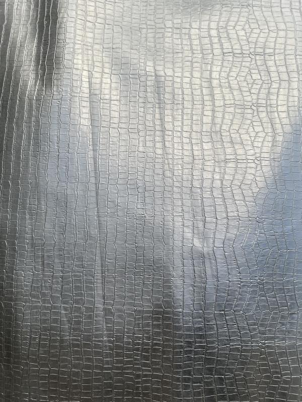 Black Alligator Belly Print Embossed on Cow Hides: BA002C