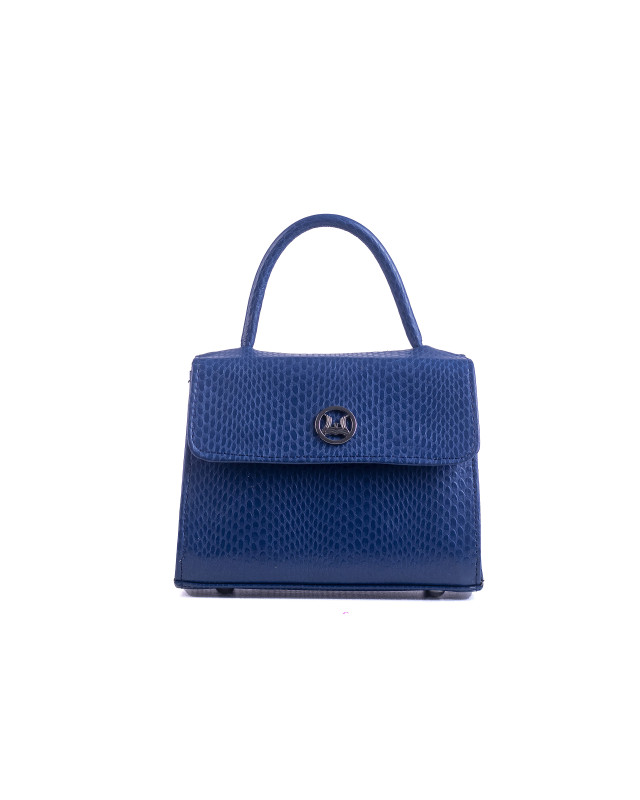 Tokyo Micro: Azure Blue Reptilian Print