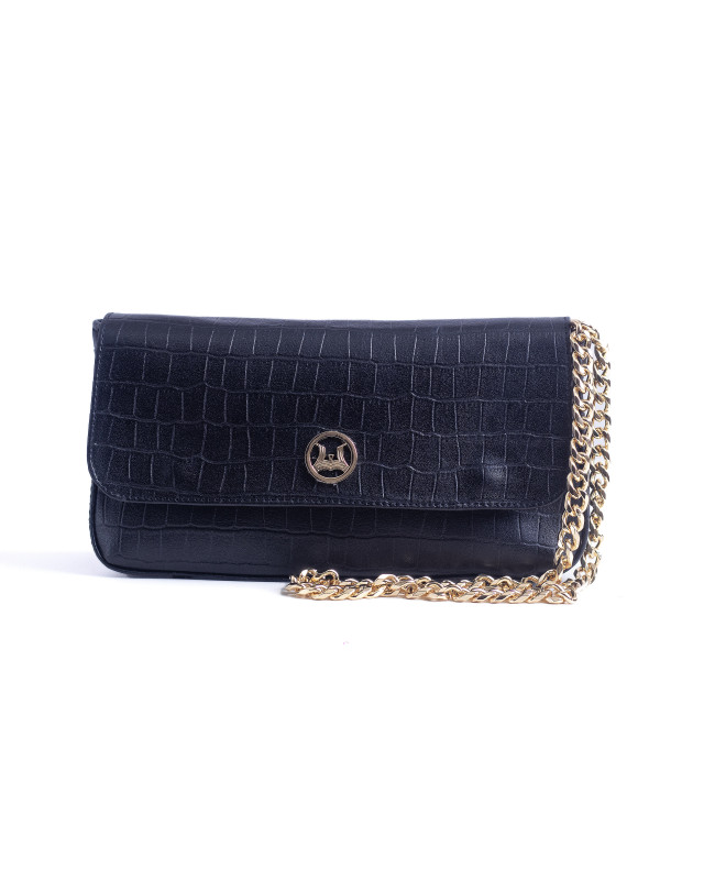 Bamako Micro (GH): Black Crocodile Print