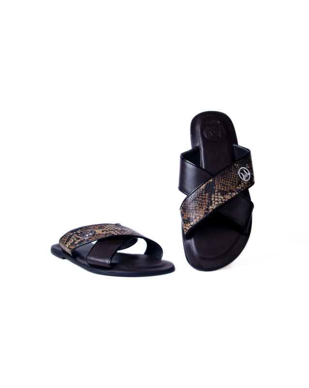 Ayatollah 2.0: Brown and Tan Snake Print