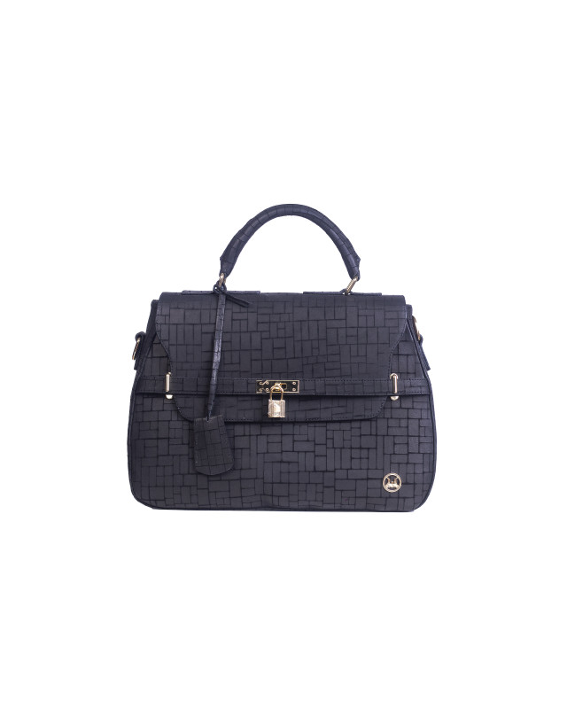 Brazzaville:  Black Abstract Print
