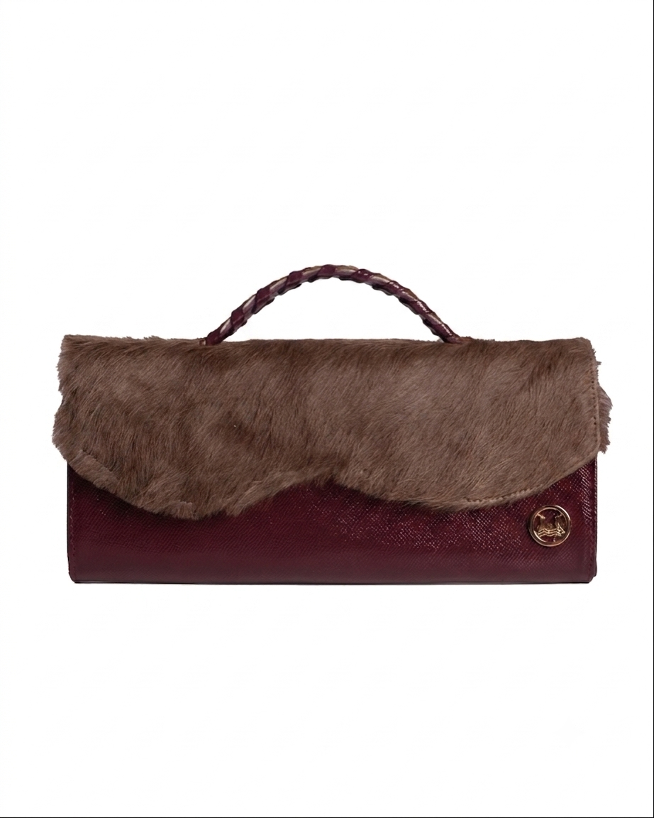 Mykonos: Burgundy and Dark Brown Fur