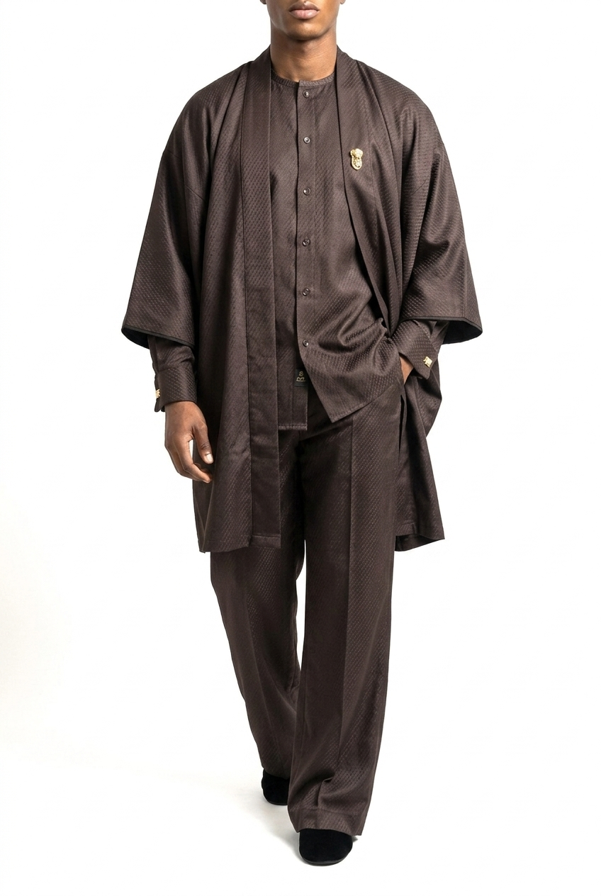 Kimono Set: Brown