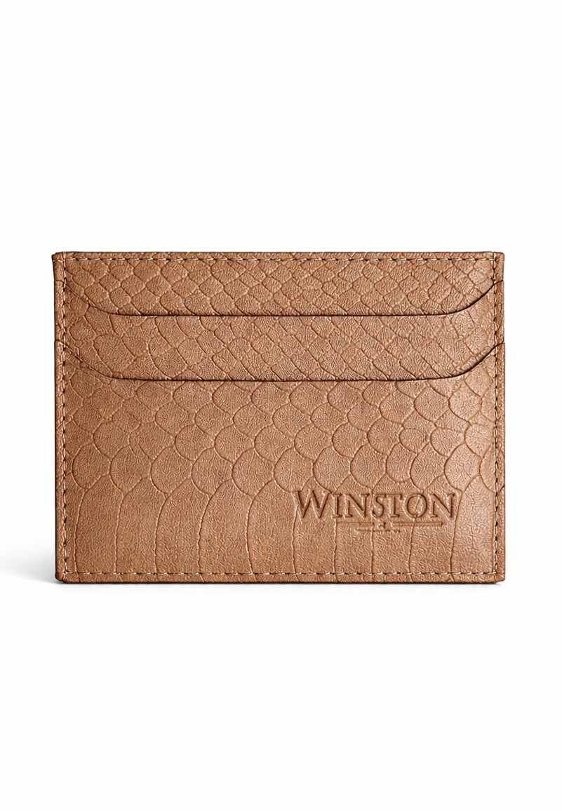 Cardholder: Nude Snake Print