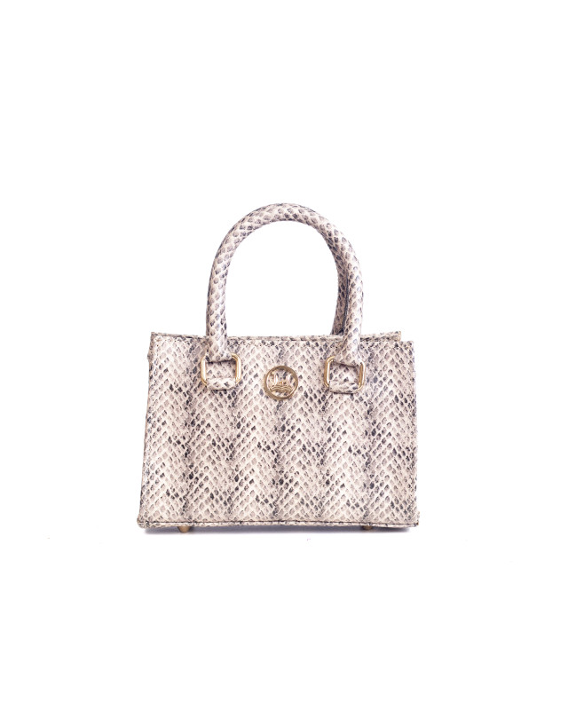 Lagos Mini: Ivory Snake Print
