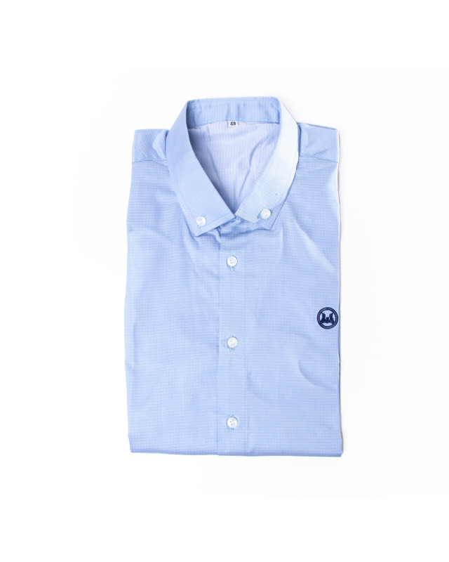 Shirt: Blue Dotted Print