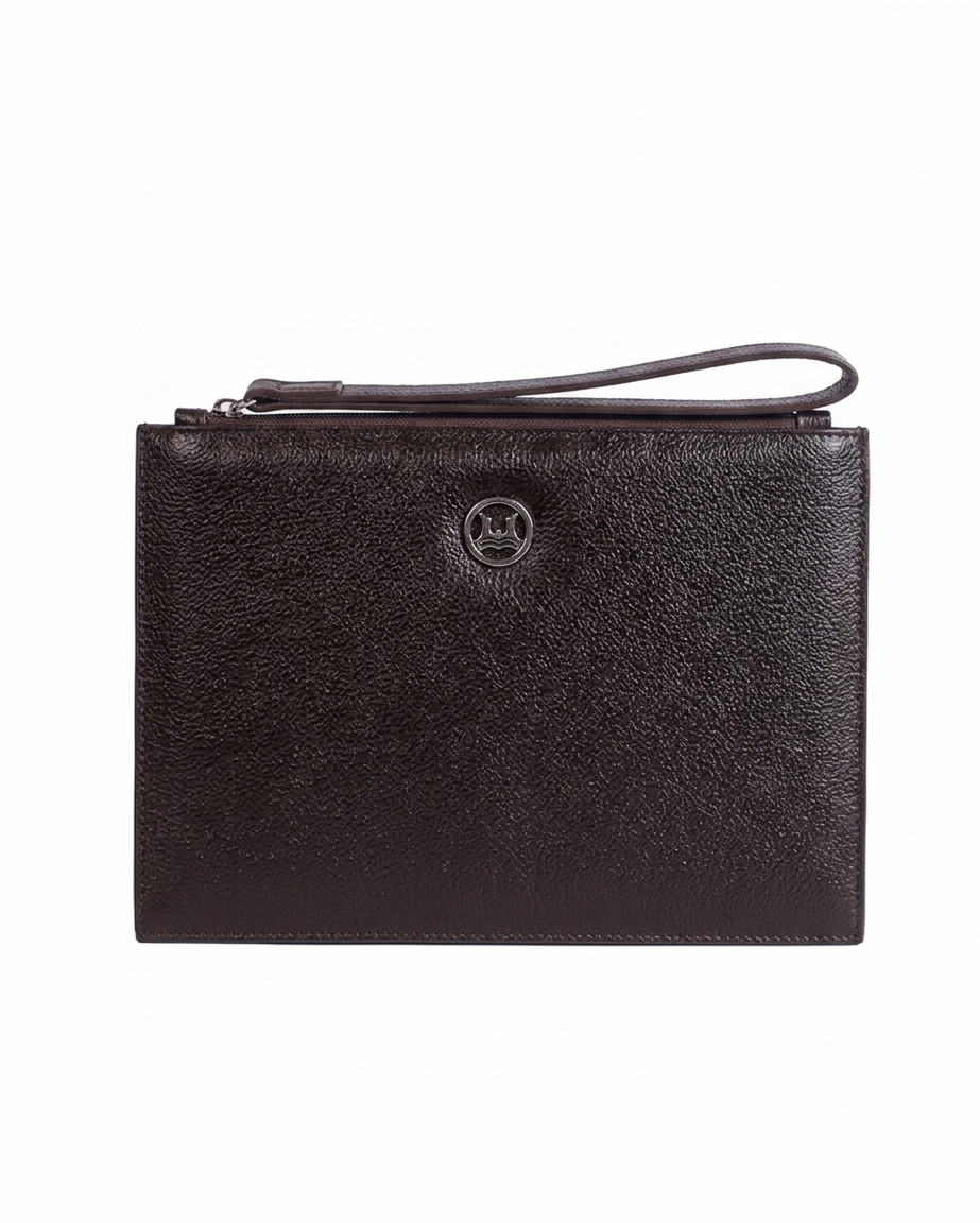 Man Purse Mini: Dark Brown