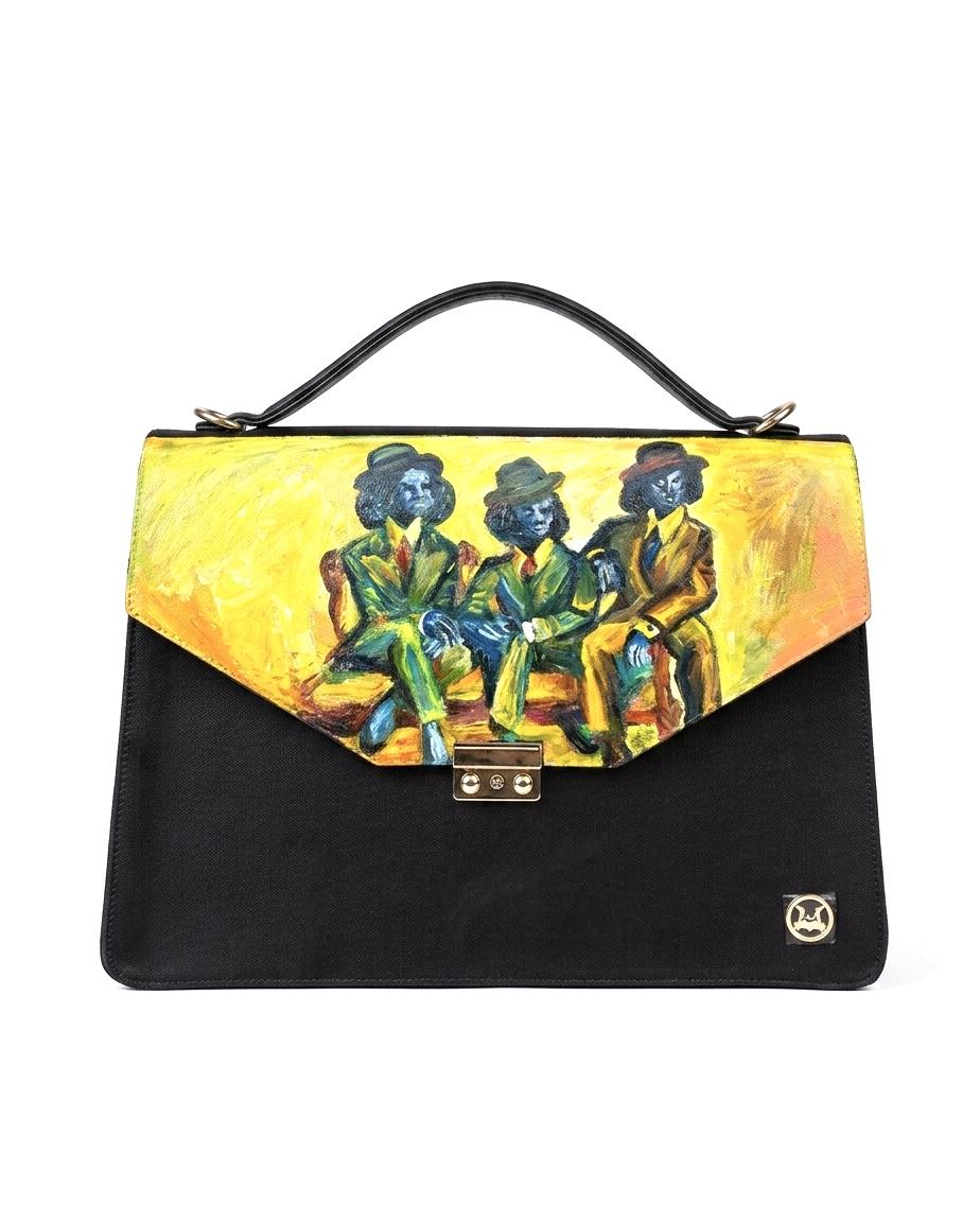 Her Work Case:  Black with Art