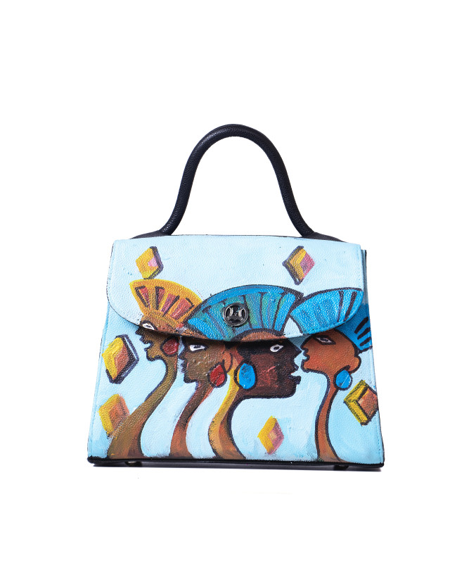 Paris Midi: Black Monitor Lizard Print Meets Art #1