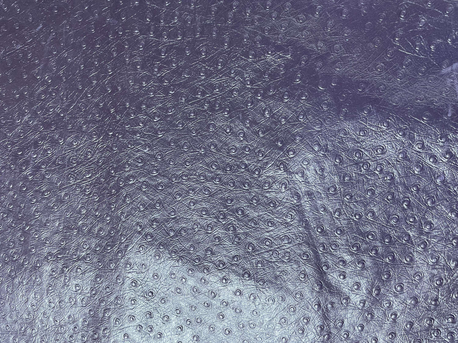 Purple Ostrich Print Embossed on Cow Hides: JO001C