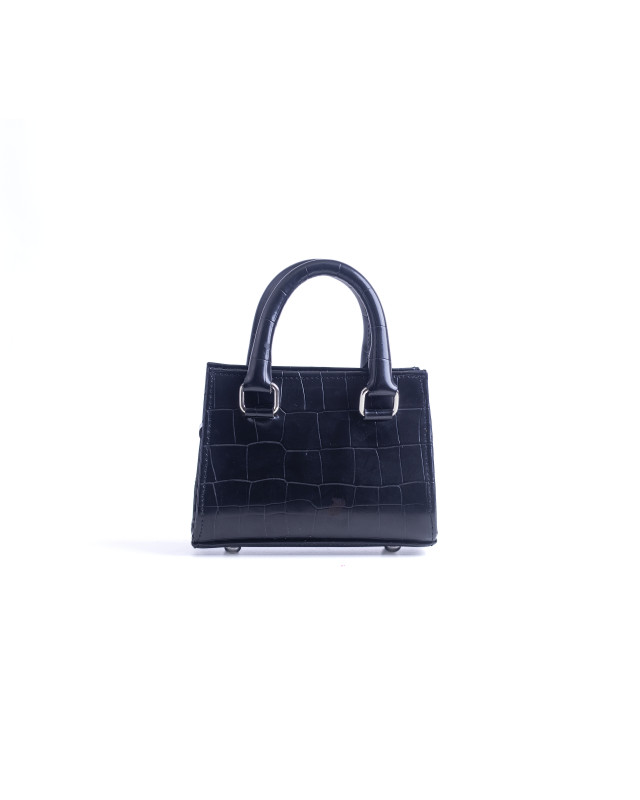 Lagos Micro: Black Crocodile Print Meets Art #2