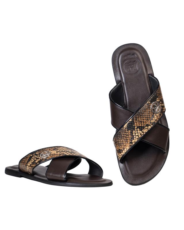 Ayatollah 2.0: Brown and Tan Snake Print