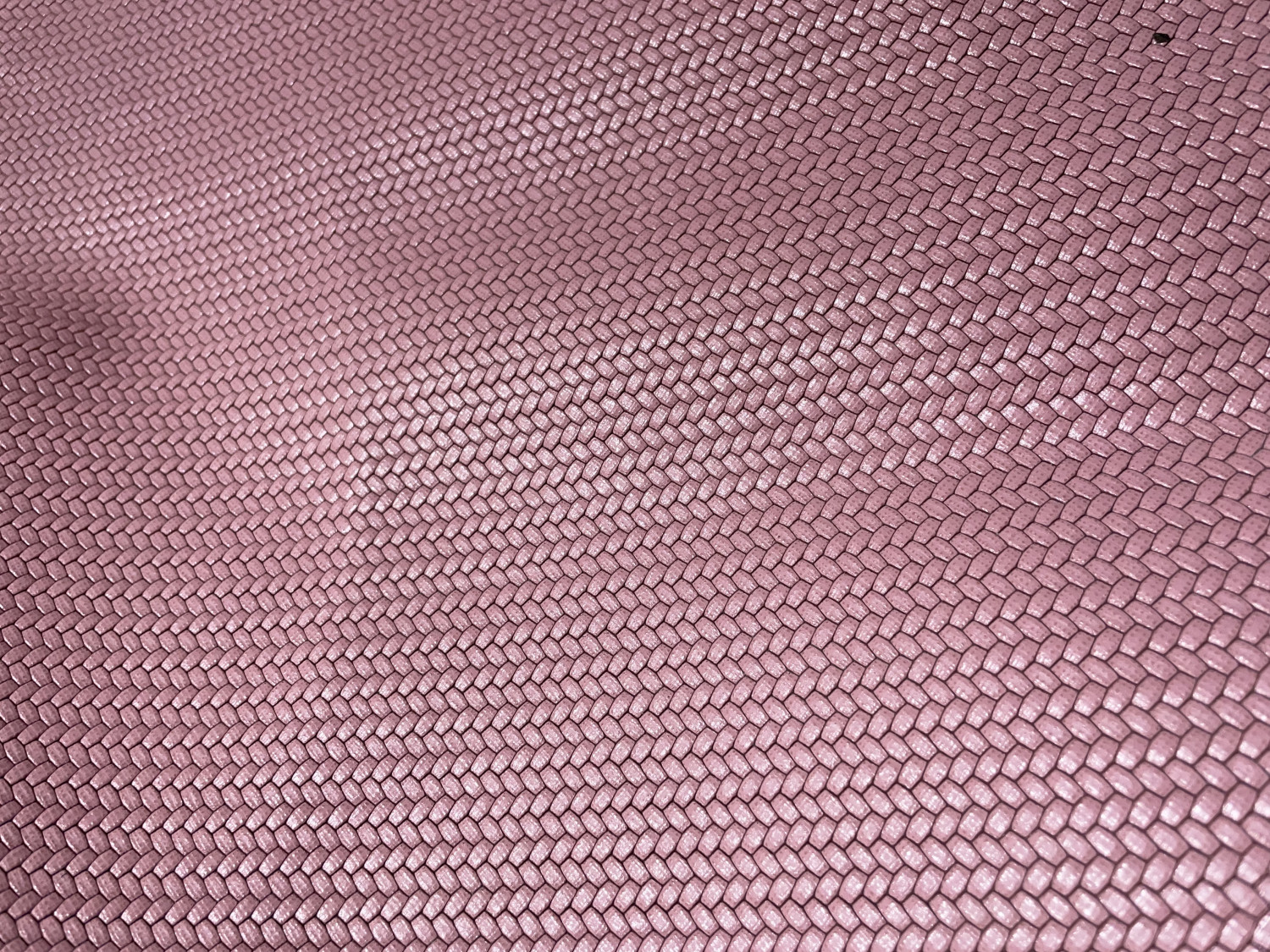 Pink Basket Print Embossed on Cow Hides: PJ001C
