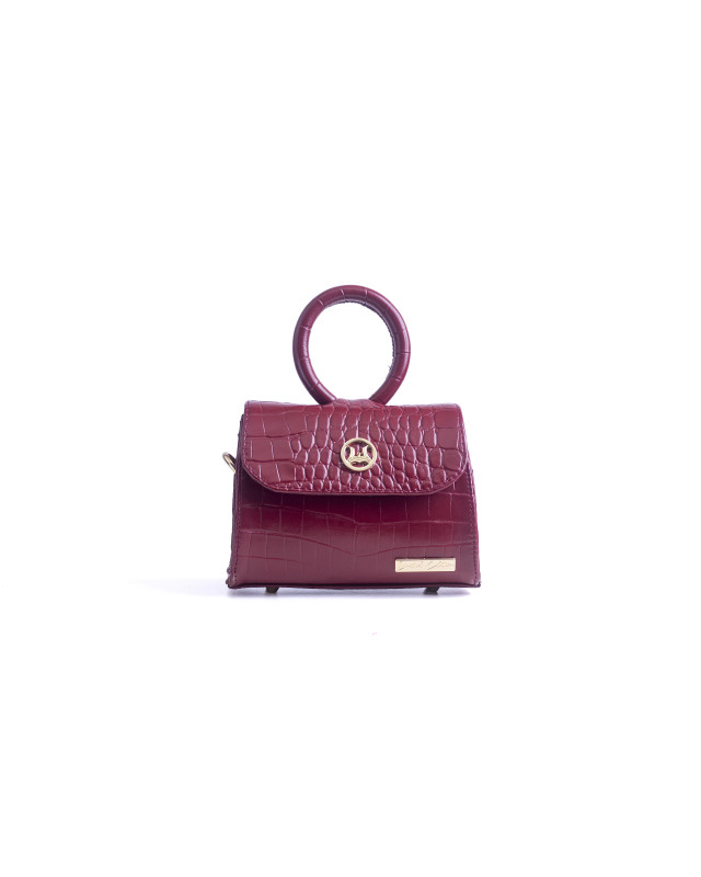 Monaco Micro: Limited Edition Plum Crocodile Print