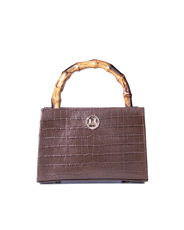 Shanghai Mini: Brown Alligator Print