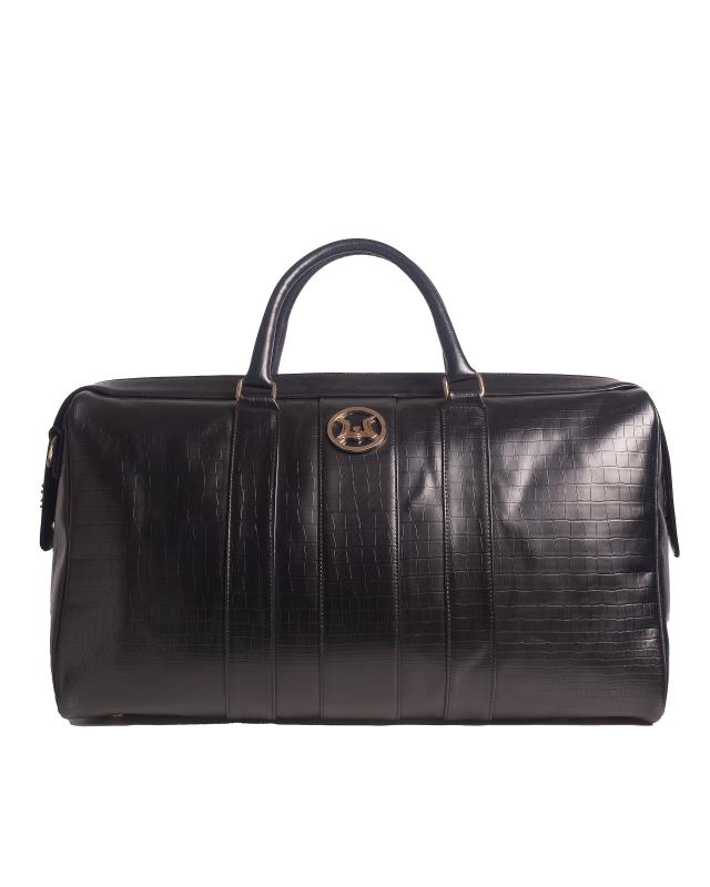 Duffle Bag:  Black Crocodile Print II