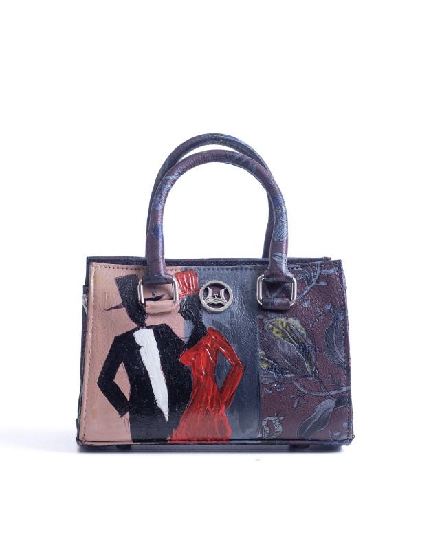 Lagos Mini: Grape Multicolor Floral Print Meets Art #1